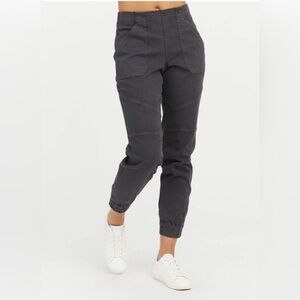 Spanx Twill Dark Gray Jogger Pants